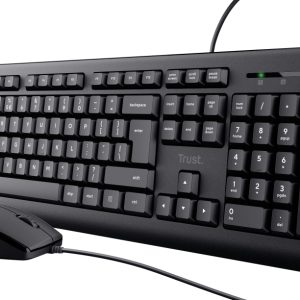 Trust Primo clavier Souris incluse Bureau USB AZERTY Français Noir