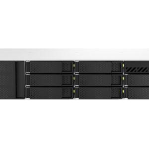 QNAP TS-873AeU-RP NAS Rack (2 U) Ryzen Embedded V1500B 4 Go DDR4 0 To QuTS hero Noir