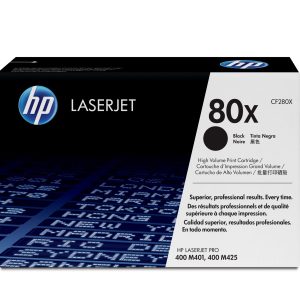 HP 80X toner LaserJet noir grande capacité authentique