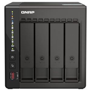 QNAP TS-453E NAS Tower Intel® Celeron® J6412 8 Go 0 To QNAP QTS Noir