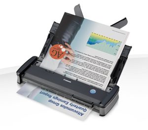 Canon imageFORMULA P-215II Alimentation feuille à feuille de scanner 600 x 600 DPI A4 Noir, Gris