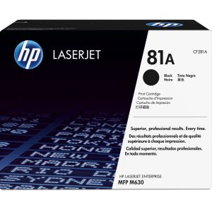 HP 81A toner LaserJet noir authentique