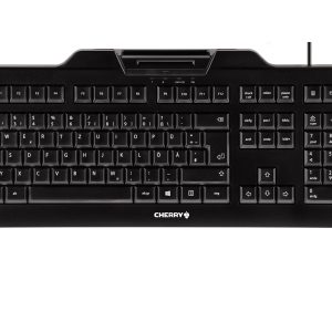 CHERRY KC 1000 SC Clavier filaire lecteur cartes à puce, noir, USB, AZERTY - FR