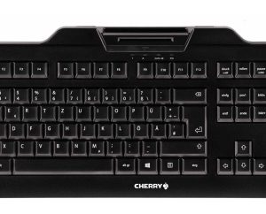 CHERRY KC 1000 SC clavier Universel USB AZERTY Belge Noir