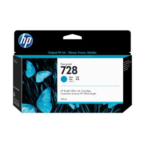 HP 728 cartouche d'encre DesignJet cyan 130 ml