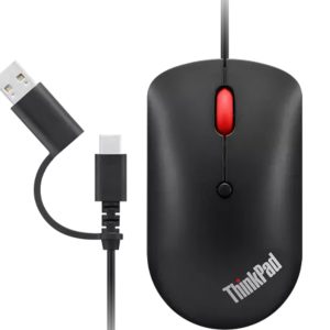 Lenovo 4Y51D20850 souris Bureau Ambidextre USB Type-C Optique 2400 DPI