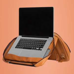 R-Go Tools Sacoche pour ordinateur portable R-Go Viva, cuir, avec support intégré pour ordinateur portable, produit social, marron