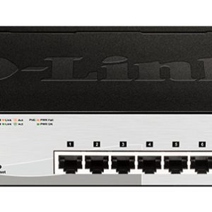 D-Link DGS-1210-08P Géré L2 Gigabit Ethernet (10/100/1000) Connexion Ethernet, supportant l'alimentation via ce port (PoE) Noir