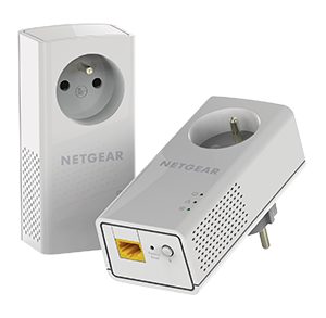 NETGEAR PLP1000-100FRS Adaptateur réseau CPL 1000 Mbit/s Ethernet/LAN Blanc 2 pièce(s)