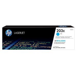 HP 203X cartouche de toner LaserJet grande capacité cyan authentique