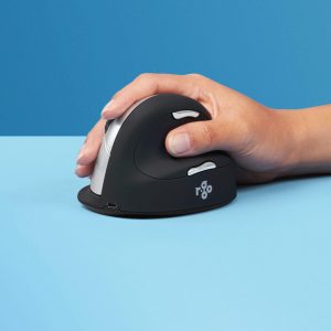 R-Go Tools Souris Ergonomique R-Go HE Break avec logiciel de pause, droiter, grand (longueur de la main > 185 mm), bluetooth, noir