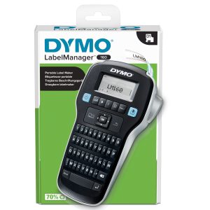 DYMO LabelManager Étiqueteuse 160 | Clavier AZERTY | Imprimante Portable d'Étiquettes Autocollantes