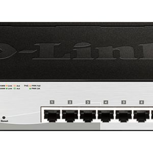 D-Link DGS-1210-10P Géré L2 Gigabit Ethernet (10/100/1000) Connexion Ethernet, supportant l'alimentation via ce port (PoE) 1U Noir