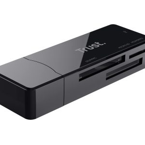 Trust NANGA lecteur de carte mémoire USB 3.2 Gen 1 (3.1 Gen 1) Type-A Noir
