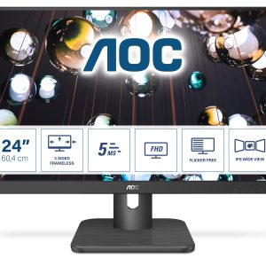 AOC E1 24E1Q écran plat de PC 60,5 cm (23.8") 1920 x 1080 pixels Full HD LED Noir