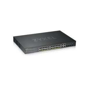 Zyxel GS1920-24HPV2 Géré Gigabit Ethernet (10/100/1000) Connexion Ethernet, supportant l'alimentation via ce port (PoE) Noir