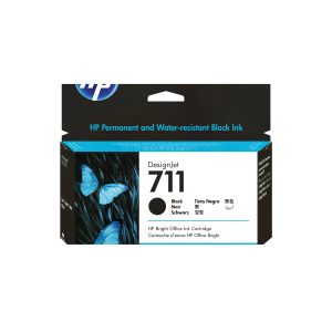 HP 711 cartouche d'encre DesignJet noir, 80 ml