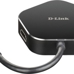 D-Link DUB-M420 station d'accueil Avec fil Thunderbolt 3 Aluminium, Noir