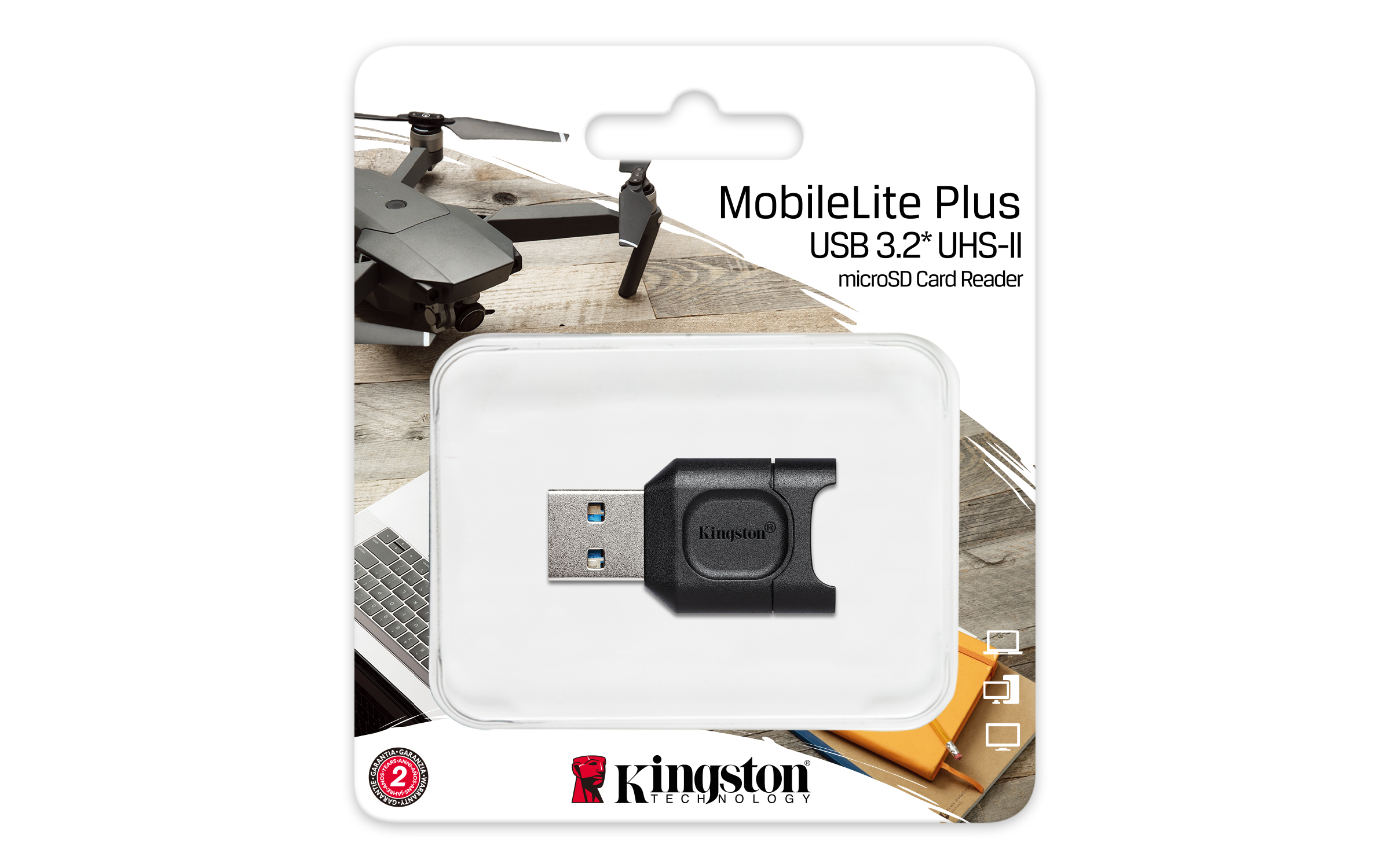 Kingston Technology MobileLite Plus lecteur de carte mémoire USB 3.2 Gen 1 (3.1 Gen 1) Type-A Noir – Image 3