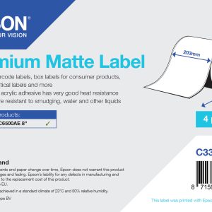 Epson Premium Matte Label - Continuous Roll: 203mm x 60m