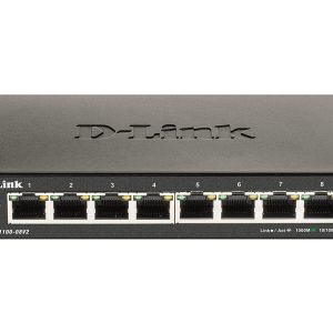 D-Link DGS-1100-08V2 Géré L2 Gigabit Ethernet (10/100/1000) Noir