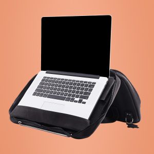 R-Go Tools Sacoche pour ordinateur portable R-Go Viva, cuir pleine fleur, avec support intégré pour ordinateur portable, noir