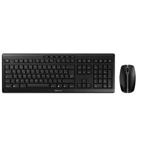 CHERRY STREAM DESKTOP Ensemble Clavier & Souris sans fil, noir, USB, AZERTY - FR