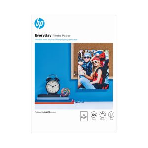 HP Papier photo Everyday, brillant, 200 g/m2, A4 (210 x 297 mm), 100 feuilles