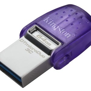 Kingston Technology DataTraveler 64 Go microDuo 3C 200 Mo/s dual USB-A + USB-C