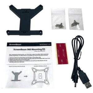 AISENS 960 Mounting kit & power bundle Noir