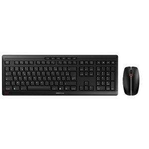 CHERRY Stream Desktop Recharge clavier Souris incluse Universel RF sans fil AZERTY Français Noir