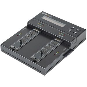 StarTech.com Duplicateur et effaceur autonome M.2 SATA & M.2 NVMe - Cloneur/effaceur HDD/SSD M.2 PCIe AHCI/NVMe, M.2 SATA, 2.5/3.5" SATA - Effaceur/duplicateur de disque dur externe, TAA