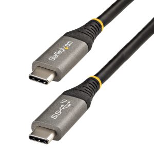 StarTech.com Câble USB-C de 1m, USB 10Gbps, 100W (5A) Power Delivery, 8K 60Hz/4K 144Hz DP Alt Mode, Certifié USB-IF, Compatible Thunderbolt