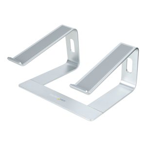 StarTech.com Support Ordinateur Portable (5kg) - Socle Ordinateur Portable en Aluminium, Argenté - Réhausseur PC pour MacBook Air/Pro, Dell XPS, Lenovo - Élévateur/Surélévateur Ergonomique pour Bureau