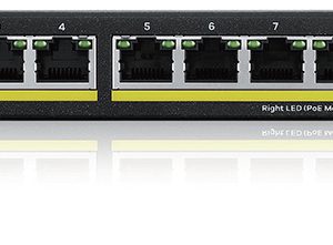 Zyxel GS1915-8EP Géré L2 Gigabit Ethernet (10/100/1000) Connexion Ethernet, supportant l'alimentation via ce port (PoE) Noir