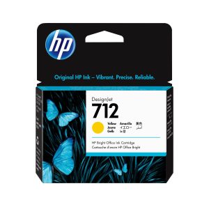 HP Cartouche d'encre DesignJet 712, jaune, 29 ml