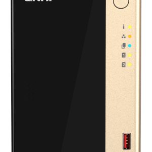 QNAP TS-264 NAS Tower Intel® Celeron® N5095 8 Go 0 To QNAP QTS Noir, Or