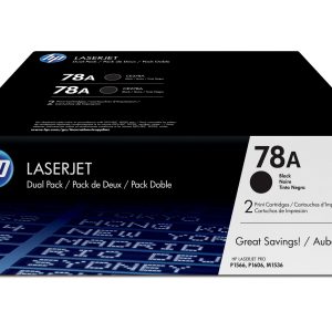 HP 78A pack de 2 toners LaserJet noir authentiques