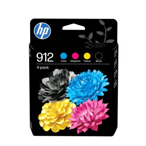 HP 912 Pack de 4 cartouches d'encre Noir/Cyan/Magenta/Jaune authentiques