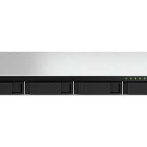 QNAP TS-464U-RP NAS Rack (1 U) Intel® Celeron® N5095 8 Go DDR4 0 To QNAP Turbo System Aluminium, Noir