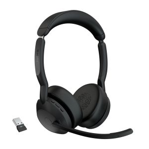 Jabra Evolve2 55 Casque Sans fil Arceau Bureau/Centre d'appels USB Type-C Bluetooth Socle de chargement