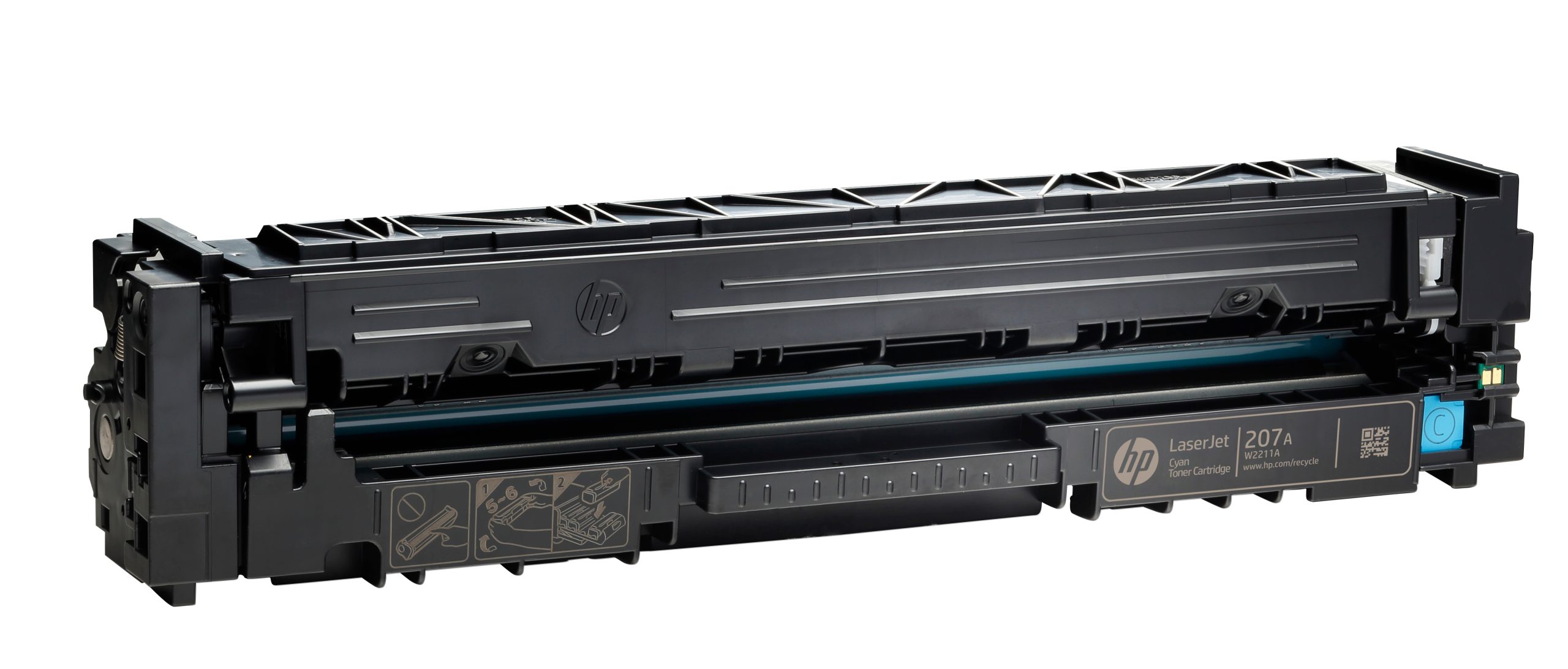 HP Toner cyan LaserJet 207A authentique – Image 2