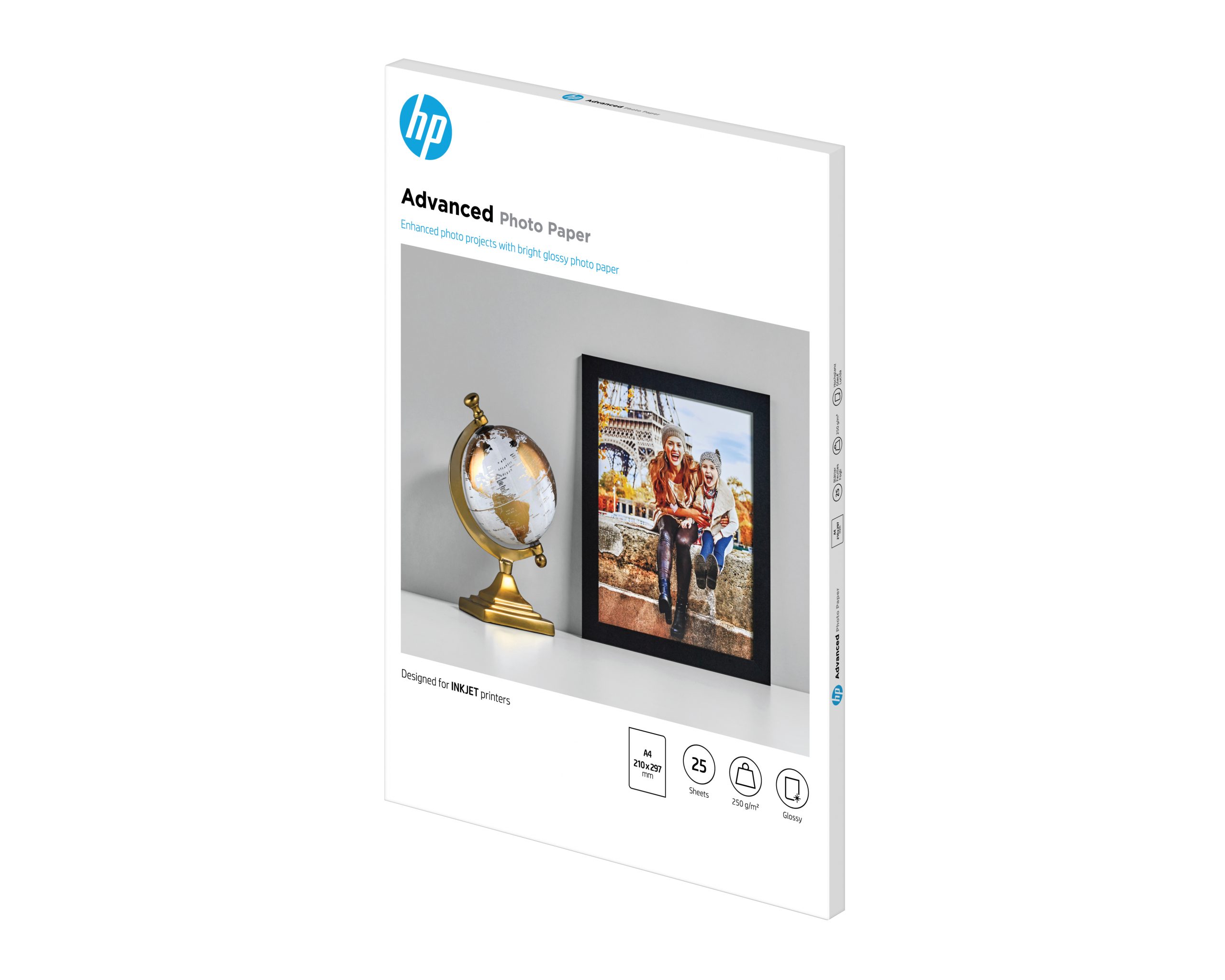 HP Papier photo à finition glacée Advanced, 250 g/m2, A4 (210 x 297 mm), 25 feuilles – Image 6