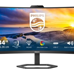 Philips 5000 series 34E1C5600HE/00 écran plat de PC 86,4 cm (34") 3440 x 1440 pixels 4K Ultra HD LED Noir