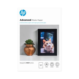 HP Papier photo à finition glacée Advanced, 250 g/m2, 10 x 15 cm (101 x 152 mm), 25 feuilles