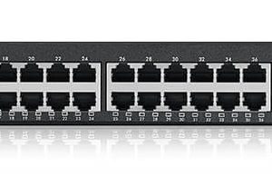 Zyxel GS1900-48HPv2 Géré L2 Gigabit Ethernet (10/100/1000) Connexion Ethernet, supportant l'alimentation via ce port (PoE) Noir