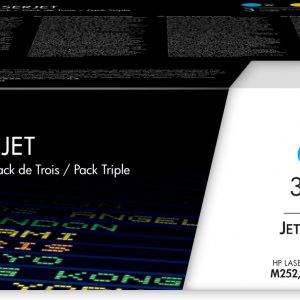 HP 201X LaserJet, lot de 3 cartouches de toner grande capacité authentiques, cyan/magenta/jaune